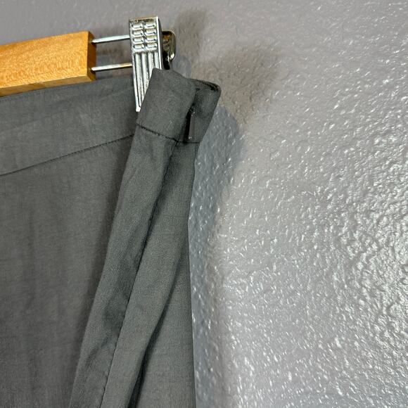 Eileen Fisher Linen Viscose Wide Leg Pants Gray Size 16 Zip - Picture 3 of 6